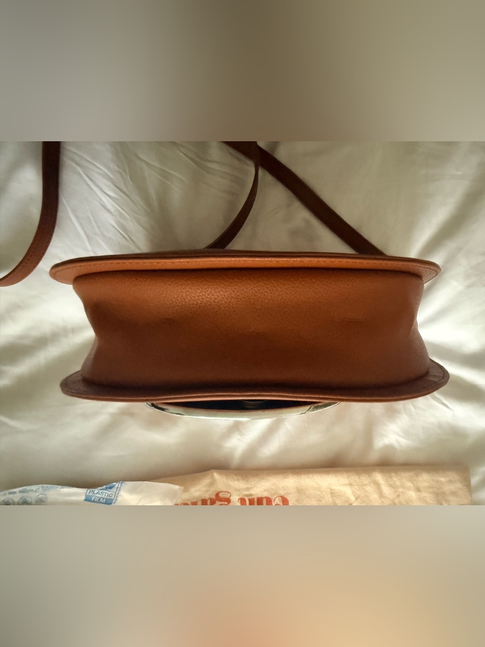 Cult Gaia Brown Leather Vos Handbag Crossbody - Picture 10 of 10
